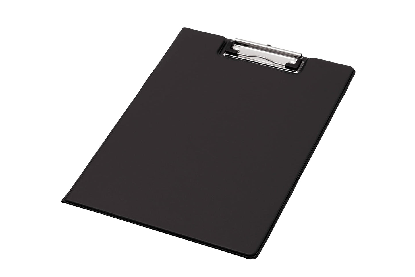 - Q-Connect Foolscap/A4 PVC Fold over Clipboard | Black -