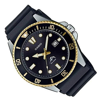 Casio Men Analog Quartz Watch with Resin Strap MDV-106G-1AVCF