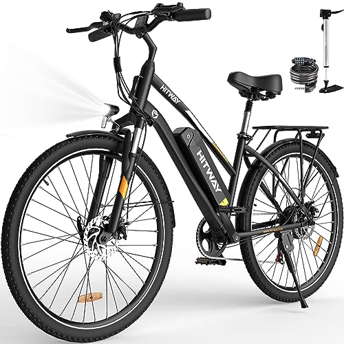 - HITWAY Electric Bike for Adults | 28" Electric Bicycle Commute E-bike | 36V 12Ah Removable Battery | 250W Motor | 7-Speed Gear -