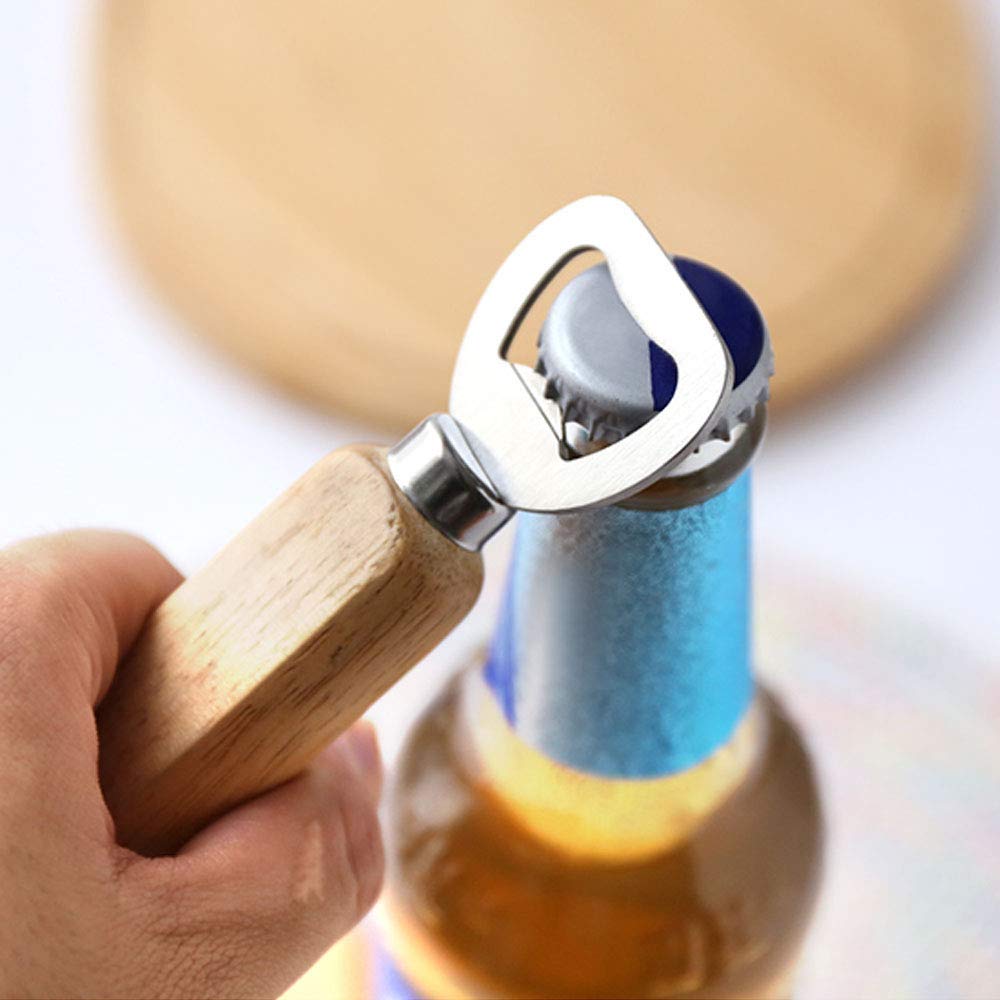 - Personalised Wooden Handle Bottle Opener -