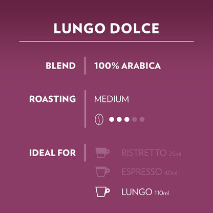 - Lavazza A Modo Mio Lungo Dolce | 36 Coffee Capsules | 1 Pack of 36 coffee pods -