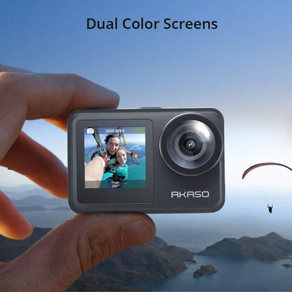AKASO Brave 7 LE Action Camera, 40M Waterproof Underwater Camera EIS 2.0 Native 4K 20MP Touch Screen WiFi Sports Camera Remote Control Vlog Camera