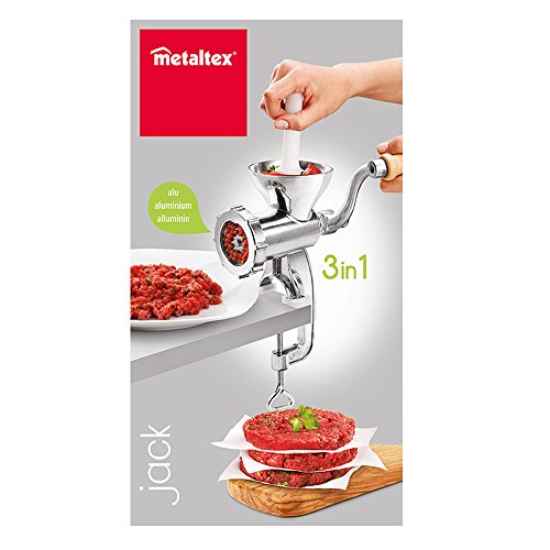 - Metaltex Meat Grinder | Aluminium | 10 x 14 x 26.5 cm -