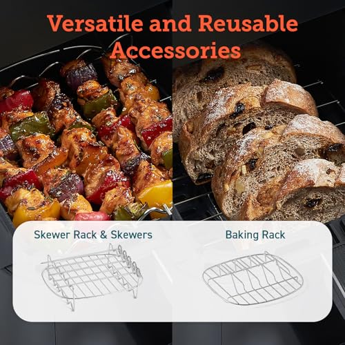 COSORI Dual Air Fryer, 8.5L Family Capacity, 8-In-1, Sync Cook & Finish, 2 Non-Stick Drawers with Visible Window, 2 Accessories, Energy Saving, 50+ Online Recipes, Dishwasher Safe, 35℃ to 230℃