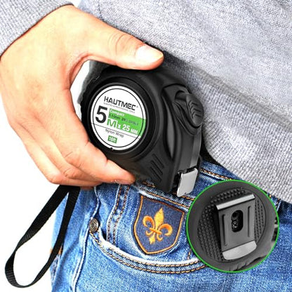 - HAUTMEC 16 Ft (5m) Heavy Duty Tape Measure | Imperial & Metric -