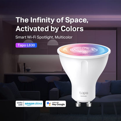 - Tapo Smart Wi-Fi Spotlight Multicolour Lightbulb | GU10 | Remote Control | Energy Saving, Works with Alexa & Google Home | 4 Pack -