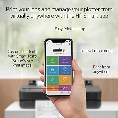 - HP DesignJet T230 Large Format Plotter Printer 24in up to A1 | Mobile Printing | Wi-Fi | Gigabit Ethernet | Hi-Speed USB 2.0 -