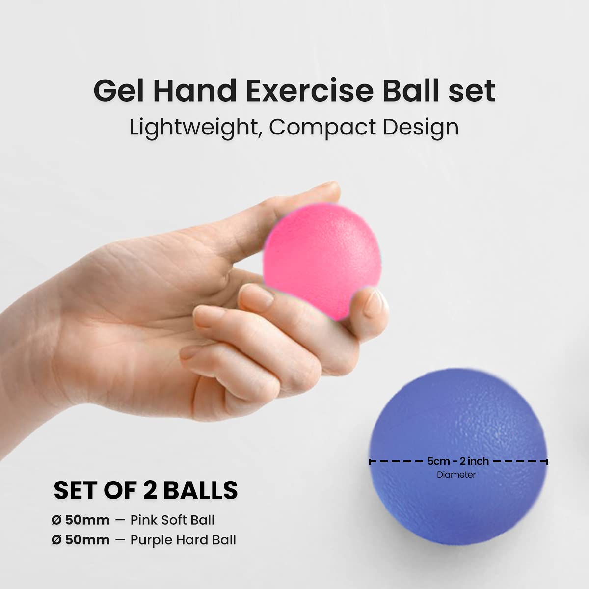 - ResultSport Stress Balls | For Hand Exercise | Set of 2 Firm/Soft | Arthritis relief, stroke rehabilitation, grip strength, wrist support, stress ball -