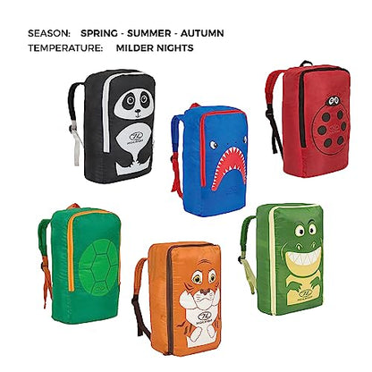 - Highlander Kids Sleeping Bag Mummy Style | Themed Carry Backpack -