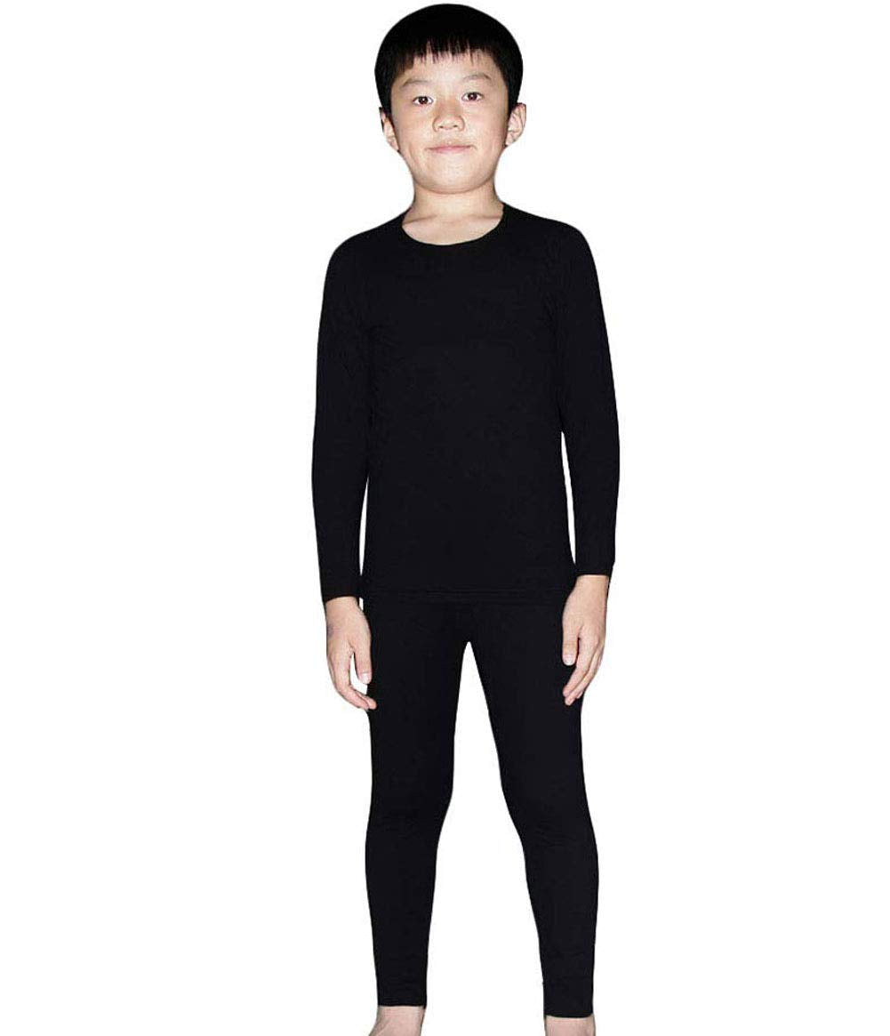 - LANBAOSI Kids Ski Thermal Underwear Set | Children Boys Fleece Base Layer & Long Johns Bottoms -