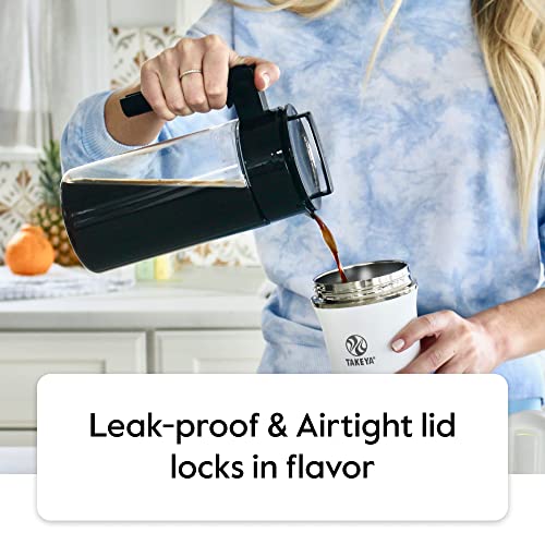 - Takeya Patented Deluxe Cold Brew Coffee Maker | Plastic | Black -