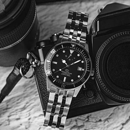 - Orient Star Men's Metal Sport Diver 1964 2nd Edition Watch | Black -