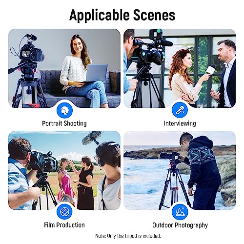 - NEEWER 79"/200cm Video Tripod | Heavy Duty Aluminum Alloy Camera Tripod Stand -