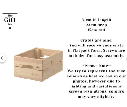 - Personalised Beer Crate | Alcohol Gift Hamper Box -