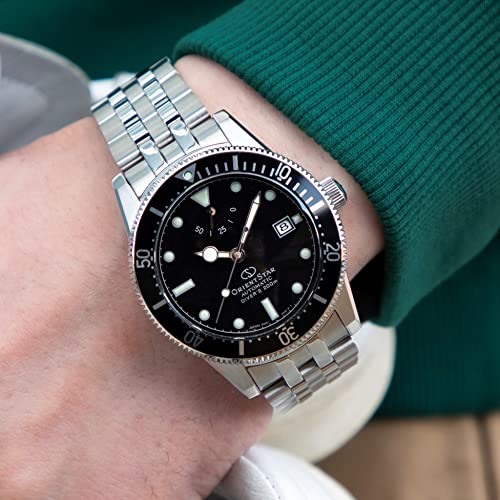 - Orient Star Men's Metal Sport Diver 1964 2nd Edition Watch | Black -