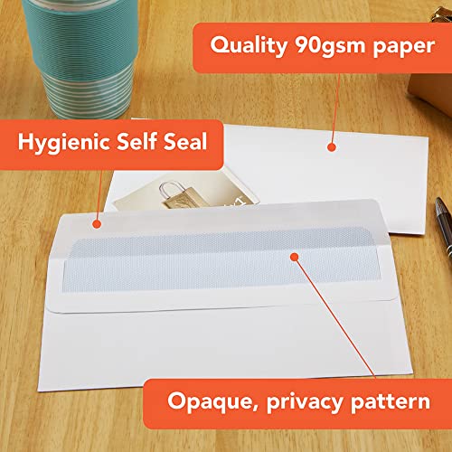 - Postmaster A5 C5 Envelopes | 229 x 162 mm | 90 GSM Self Seal | White | 200 Pack -