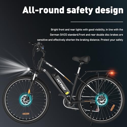 - HITWAY Electric Bike for Adults | 28" Electric Bicycle Commute E-bike | 36V 12Ah Removable Battery | 250W Motor | 7-Speed Gear -