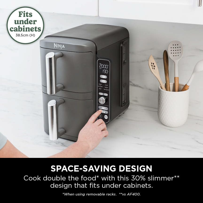 - Ninja Double Stack XL Air Fryer | Vertical Dual Drawer AirFryer -