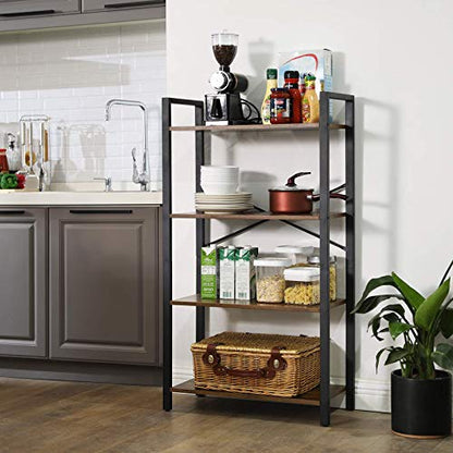 - VASAGLE 4 Tier Shelf Bookcase -