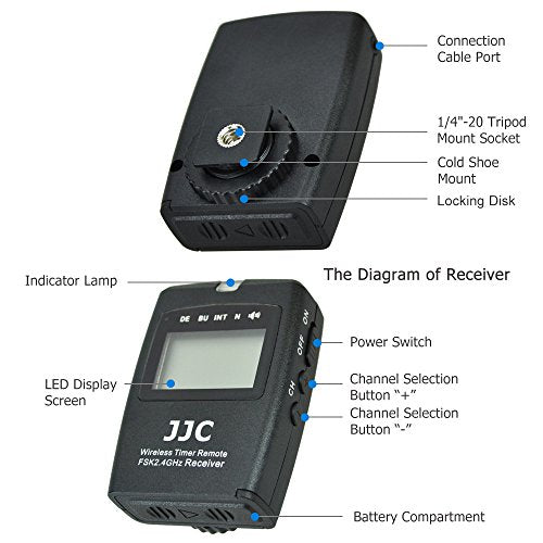 - JJC Wireless Remote Shutter Release Intervalometer Timer -