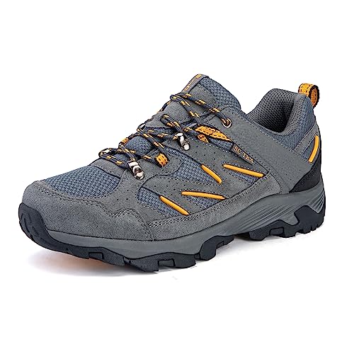 - SILENTCARE Walking Shoes | Mens Waterproof Low Rise Hiking Shoes -