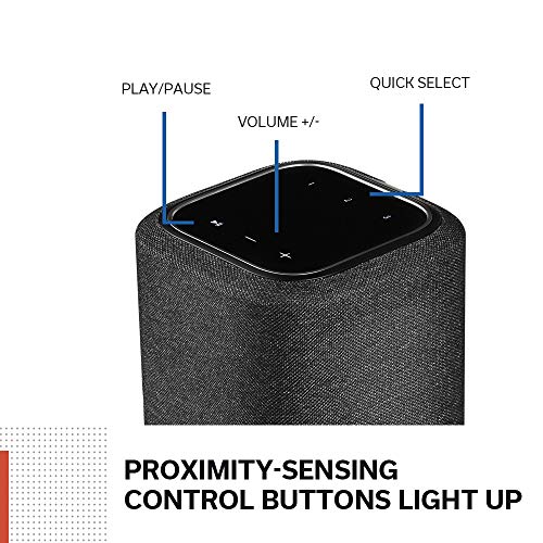 Denon Home 150 Wireless Speaker, Smart Speaker with Bluetooth, WiFi, Works With AirPlay 2, Google Assistant/Siri/Features Alexa Built-In, Music Streaming, HEOS Built-in for Multiroom - Black
