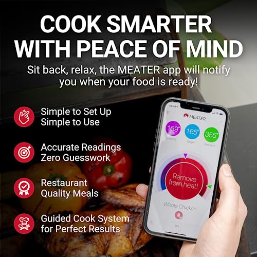 - MEATER Plus | 50m Long Range Smart Wireless Meat Thermometer -