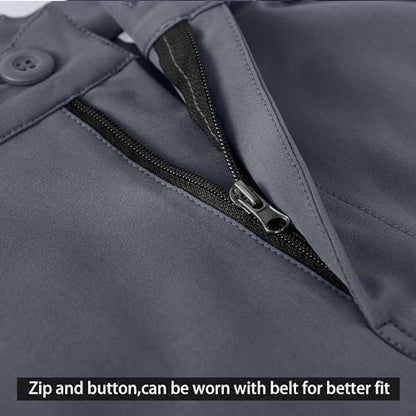 APTRO Mens Cargo Shorts Outdoor Camping Hiking Shorts with Multi Pockets Workwear Stretch Summer Shorts Grey CS07 36