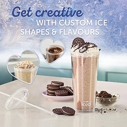 Breville Iced Coffee Maker | Single Serve Iced Coffee Machine Plus Coffee Cup with Straw | Ready in Under 4 Minutes | Grey [VCF155]