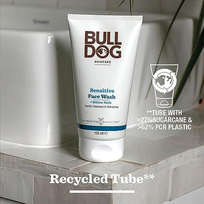 BULLDOG SKINCARE - Sensitive Face Wash For Men Cleanser for Sensitive Skin 150 ml
