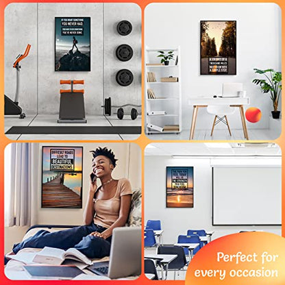- Motivational Posters | Inspirational Quotes Wall Art Set of 6 -