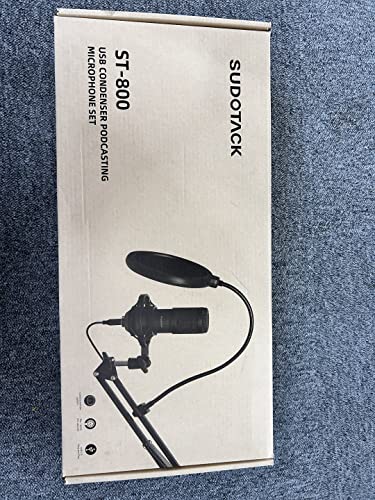 - SUDOTACK USB Streaming Podcast PC Microphone | Professional 192KHZ/24Bit Studio Cardioid Condenser Mic Kit -