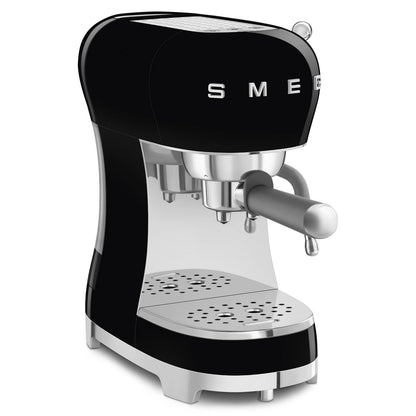 - Smeg ECF02BLUK Espresso Coffee Machine with Steam Wand | 1950s Retro Design -