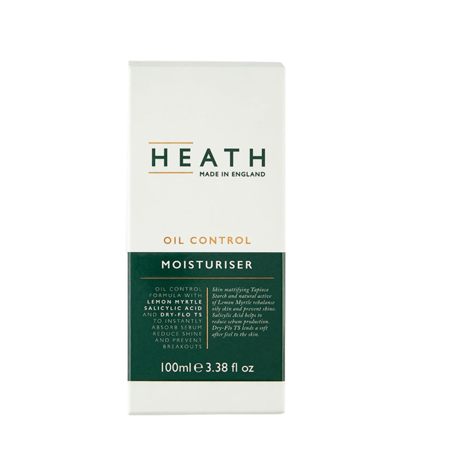 - Heath Oil Control Moisturiser for Men | A Face Moisturiser Formulated with Lemon Myrtle Extract and Salicylic Acid -