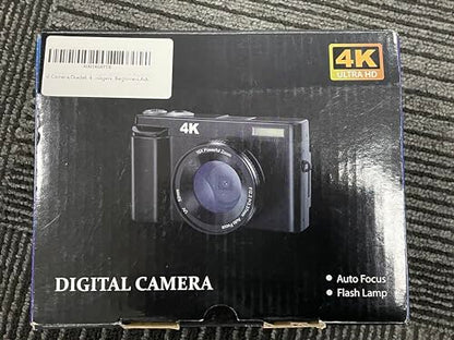 - Digital Camera | Oiadek 4K 48MP Autofocus Vlogging Camera | 32G Memory Card 16X Digital Zoom -