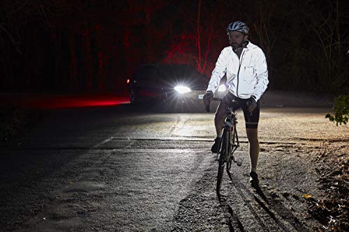 - Ettore Mens Cycling Jacket | Waterproof Breathable High Visibility Reflective Silver -