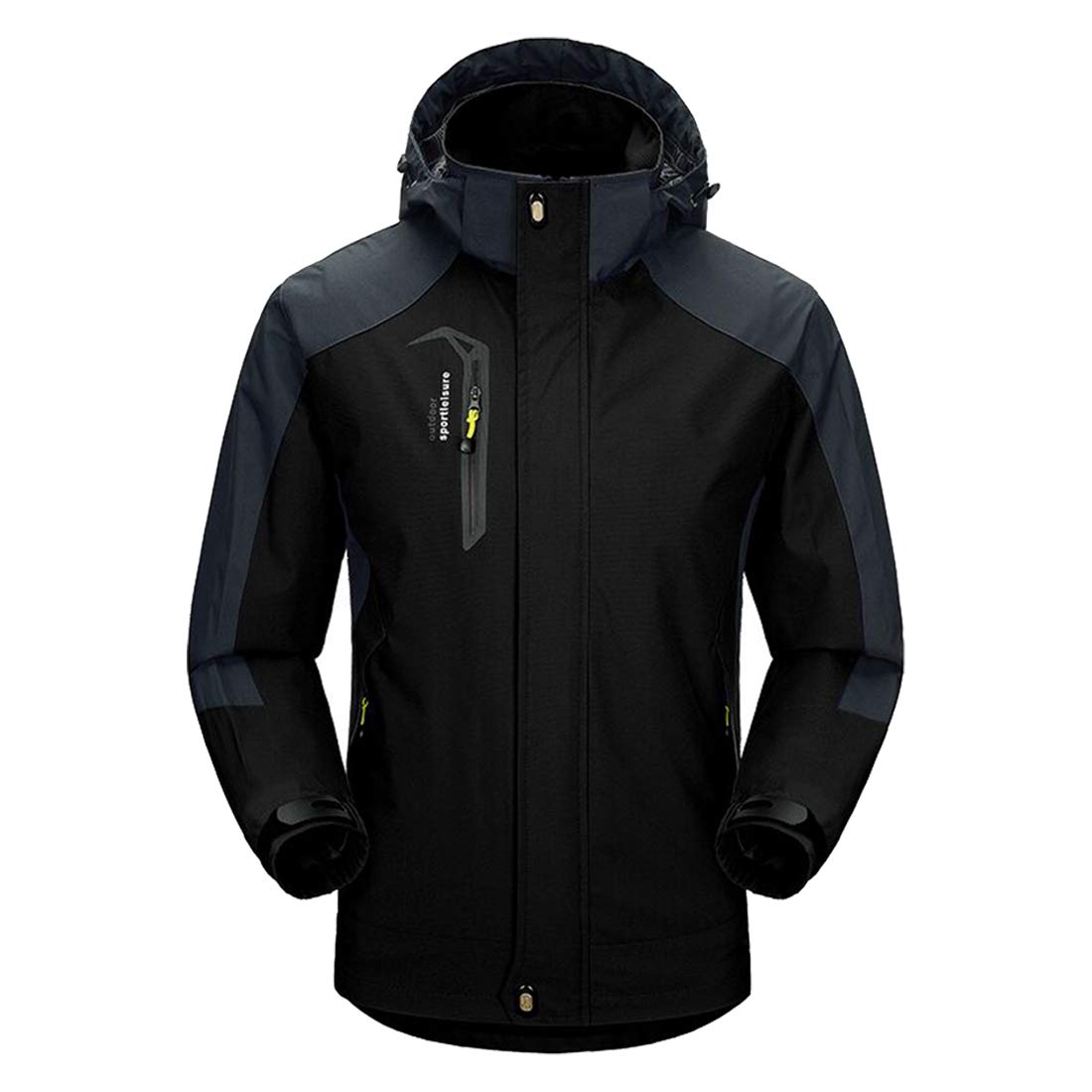 - Naudamp Men's Outdoor Waterproof Jacket | Lightweight Softshell Rain Coat -