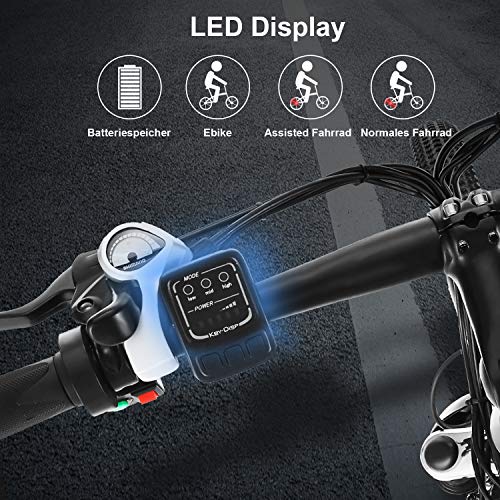 ANCHEER Upgraded Electric Mountain Bike, 250W 26'' Electric Bicycle with Removable 36V 12.5 AH Lithium-Ion Battery for Adults, 21 Speed Shifter