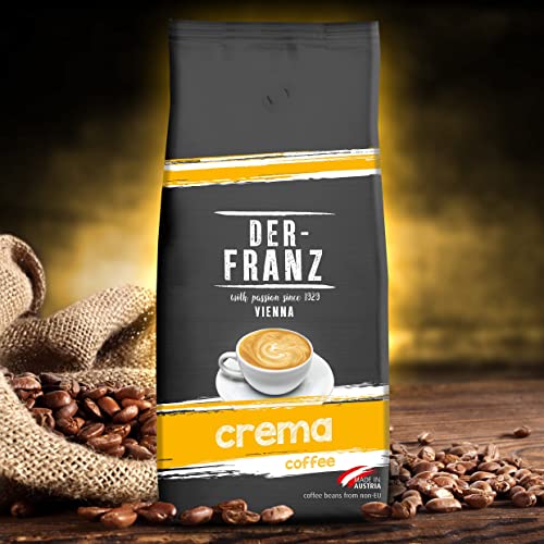 Der-Franz Crema Coffee, whole bean, 4 x 1000 g