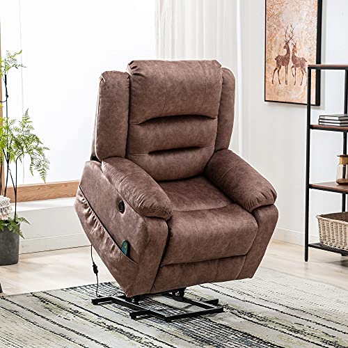 - Newly Upgraded Electric Lift Recliner Chair | USB Port and Padded Seat -