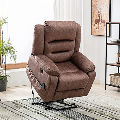 - Newly Upgraded Electric Lift Recliner Chair | USB Port and Padded Seat -