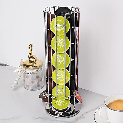 - FIND A SPARE 24 Coffee Capsule Holder | 360° Rotating Tower | Coffee Pods Storage Rack -