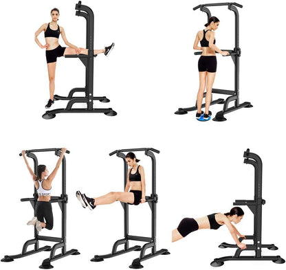 - SogesHome Pull Up Bar | Power Tower | Dip Station | Adjustable Height -