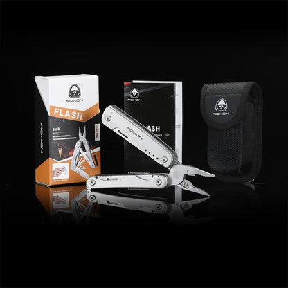 - ROXON Flash Multitool Pliers | Survival Tool | Multi Tool with Flint Rod -