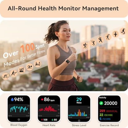 - Smart Watch for Women | Answer/Make Calls | 1.91" HD Screen | Fitness Watch with Heart Rate, Sleep SpO2 Monitor,IP68 Waterproof -