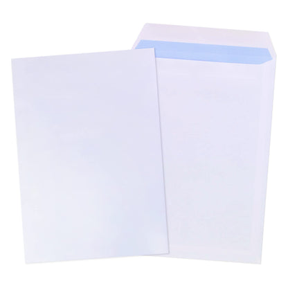 - GP Globe Packaging | 50 x C4 A4 White Plain Self Seal Paper Envelopes -