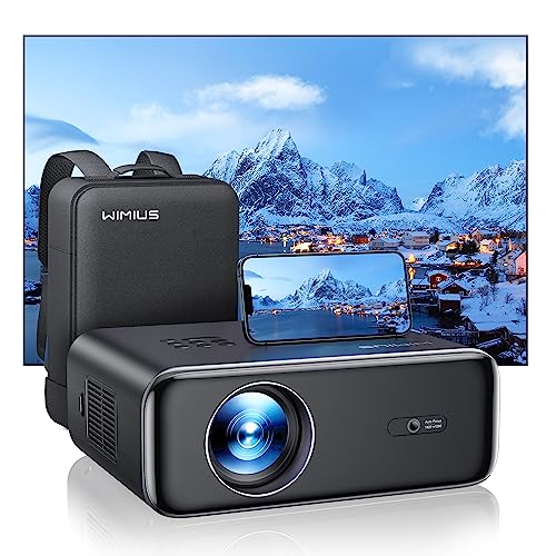 - Auto Focus & Keystone Projector, 26000 Lumen WiFi 6 Bluetooth Full HD 1080P