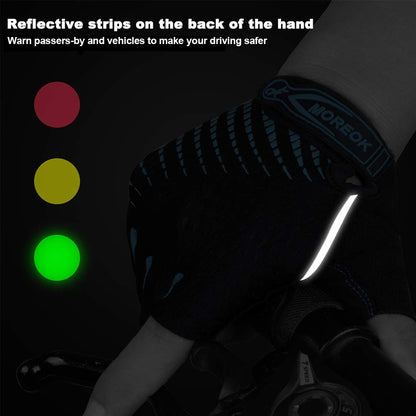 - LUROON Cycling Gloves | Half Finger Gel Padded Bike Gloves | Anti-Slip -