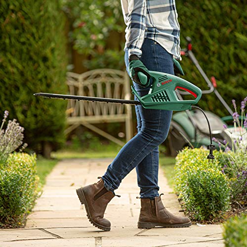 Bosch Electric Hedge Cutter EasyHedgeCut 45 (420 W, Blade Length 45 cm, Weight: 2.6 kg, in Carton Packaging), Classic Green