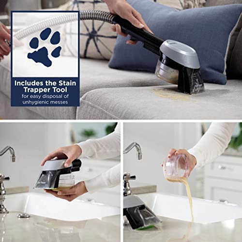 BISSELL SpotClean Pet Pro | 750W Portable Carpet Cleaner | Removes Spills, Stains and Pet Messes | includes Pet Stain Trapper Tool | Cleans Carpets, Upholstery & Car | 15588 | 2.8L | Black/Purple
